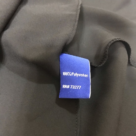 Apt. 9 Black V-Neck Blouse, New with Tags - Picture 6 of 7